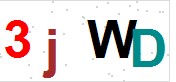 看不到验证码？点击重新换一个！