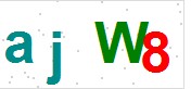 看不到验证码？点击重新换一个！